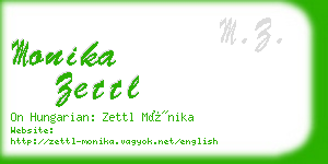 monika zettl business card